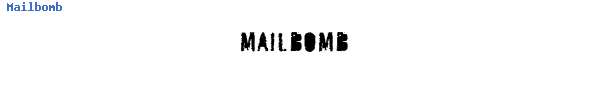 Fuente Mailbomb.ttf