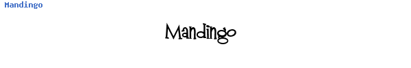 Fuente Mandingo.ttf