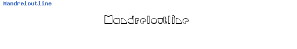 Fuente Mandreloutline.ttf