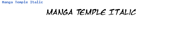 Fuente Manga Temple Italic.ttf