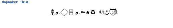 Fuente Mapmaker Thin.ttf