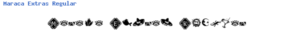 Fuente Maraca Extras Regular.ttf