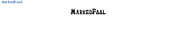 Fuente MarkedFool.ttf