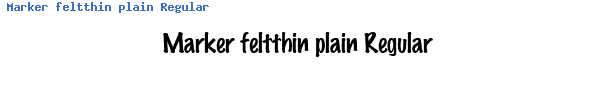 Fuente Marker feltthin plain Regular.ttf