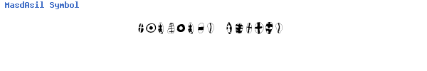 Fuente MasdAsil Symbol.otf