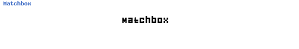 Fuente Matchbox  .ttf
