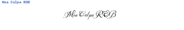 Fuente Mea Culpa ROB.TTF