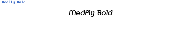 Fuente Medfly Bold.ttf