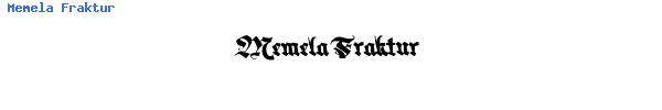 Fuente Memela Fraktur.ttf