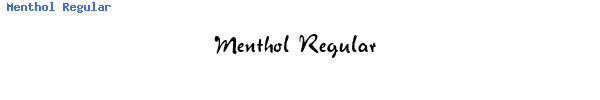 Fuente Menthol Regular.ttf