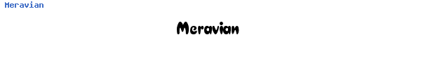 Fuente Meravian.ttf