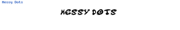 Fuente Messy Dots.ttf