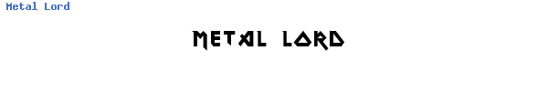 Fuente Metal Lord.ttf