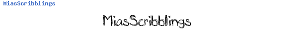 Fuente MiasScribblings.ttf