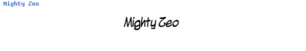 Fuente Mighty Zeo.ttf