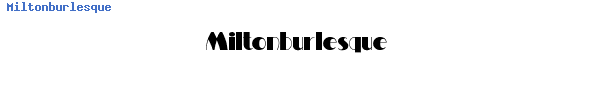 Fuente Miltonburlesque.ttf