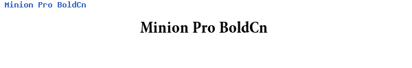 Fuente Minion Pro BoldCn.ttf