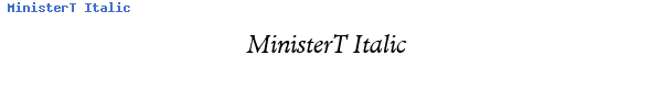 Fuente MinisterT Italic.ttf