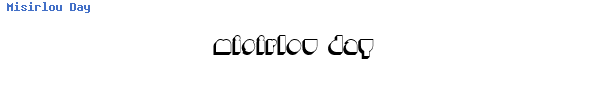 Fuente Misirlou Day.ttf