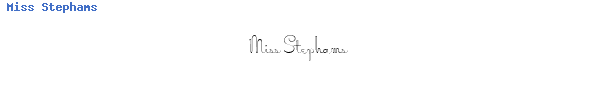 Fuente Miss Stephams.ttf