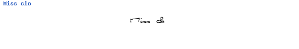 Fuente Miss clo.ttf