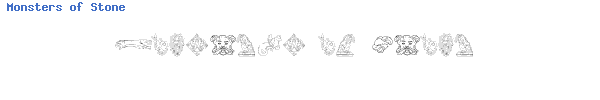 Fuente Monsters of Stone.ttf