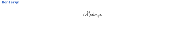 Fuente Monteryn.ttf