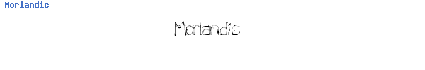 Fuente Morlandic.ttf