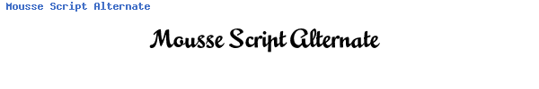 Fuente Mousse Script Alternate.ttf