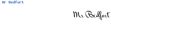 Fuente Mr Bedfort.ttf