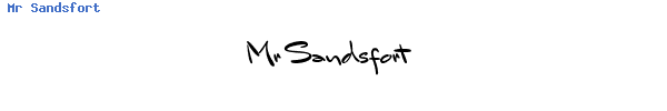 Fuente Mr Sandsfort.ttf