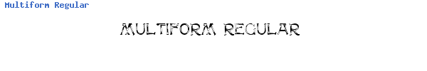 Fuente Multiform Regular.ttf