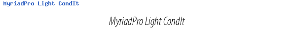 Fuente MyriadPro Light CondIt.ttf
