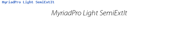 Fuente MyriadPro Light SemiExtIt.ttf