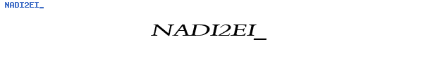 Fuente NADI2EI_.TTF