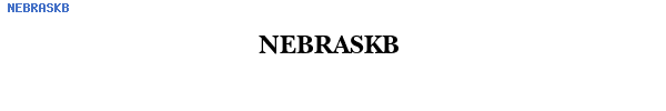 Fuente NEBRASKB.TTF