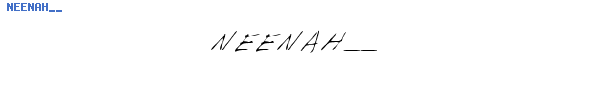 Fuente NEENAH__.TTF