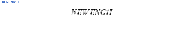 Fuente NEWENG1I.TTF
