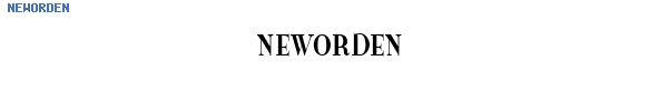 Fuente NEWORDEN.TTF