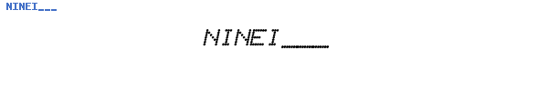 Fuente NINEI___.TTF