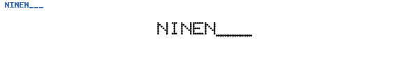 Fuente NINEN___.TTF
