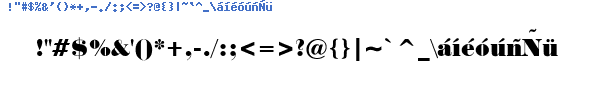 Fuente NORWAR__.TTF
