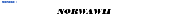 Fuente NORWAWII.TTF