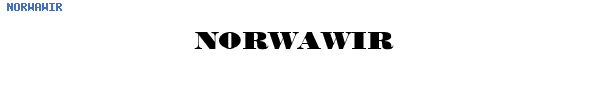Fuente NORWAWIR.TTF