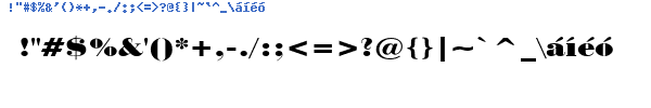 Fuente NORWAWIR.TTF