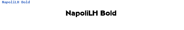 Fuente NapoliLH Bold.ttf