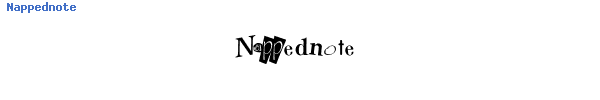 Fuente Nappednote.ttf
