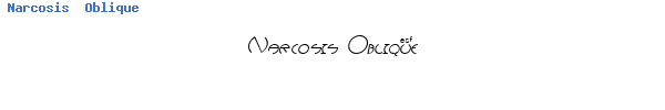 Fuente Narcosis  Oblique.ttf