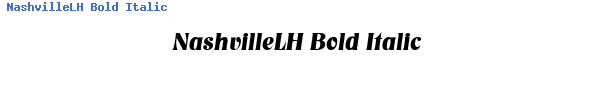 Fuente NashvilleLH Bold Italic.ttf