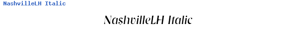Fuente NashvilleLH Italic.ttf